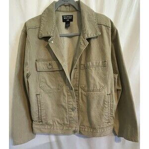 Vintage Polo Jeans Co Ralph Lauren Utility Work Jacket 100% Cotton Canada Mens L